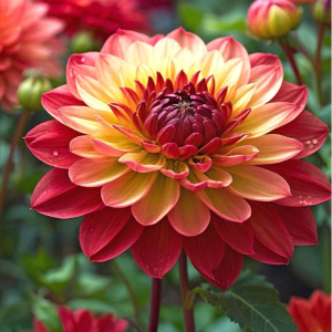 Георгин Оникс Найт купить по цене от 590р. в интернет-магазине «Посадика» с доставкой почтой в в Дрезнае и по всей России – [изображение №1].