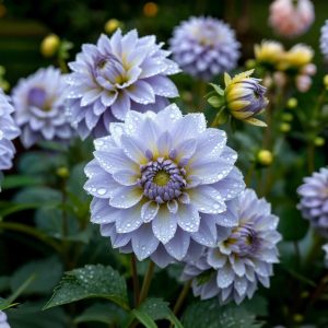 Георгин Акварель купить по цене от 680р. в интернет-магазине «Посадика» с доставкой почтой в в Дрезнае и по всей России – [изображение №1].